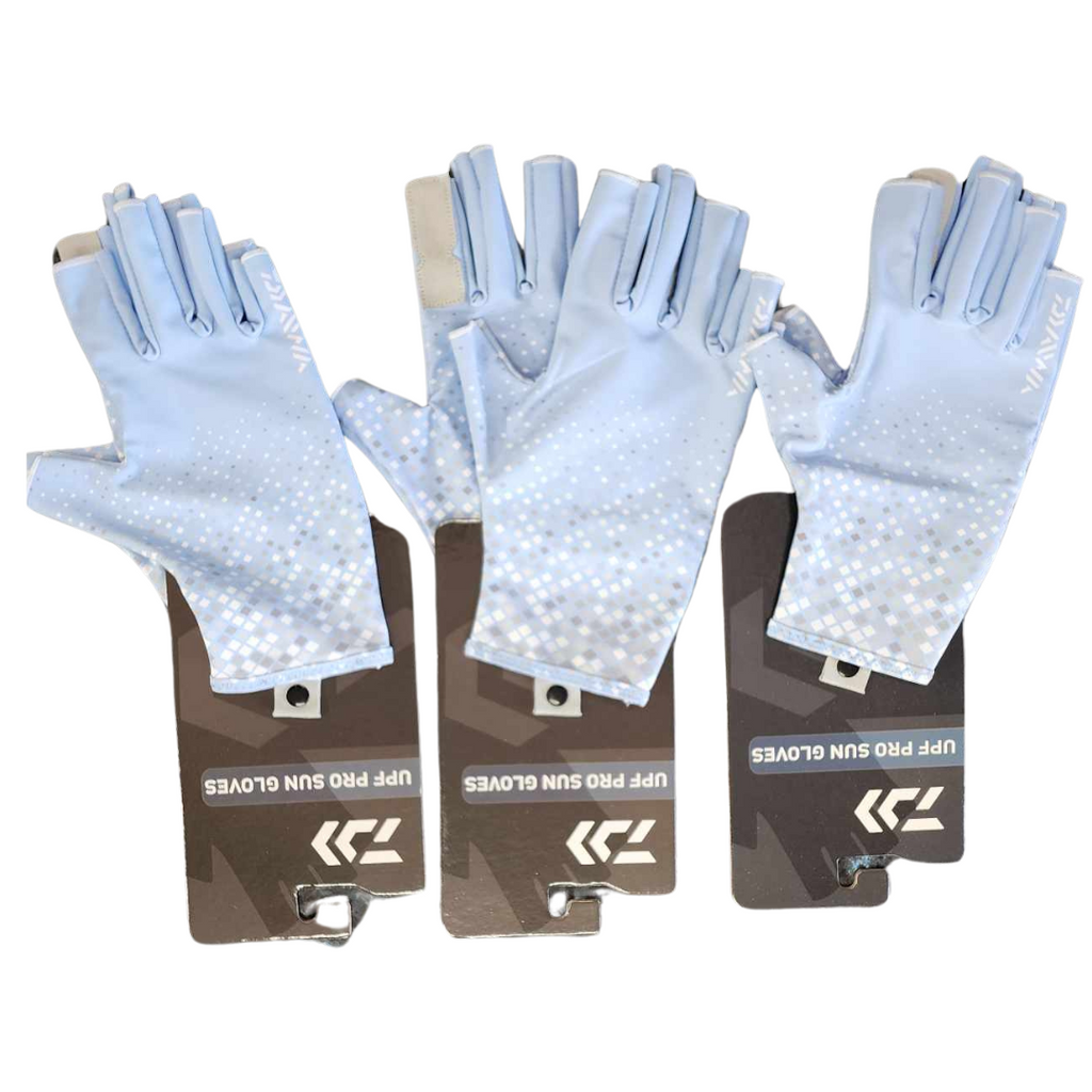 Daiwa Pro Sun Gloves Blue Prism Tackle World Mackay