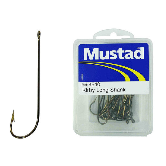cable shanked fish hook Mustad 4540 1/2-BR Long Shank Hooks – Tackle World Mackay