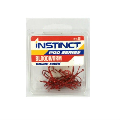 bloodworm fish hooks Instinct Pro Series Bloodworm Value Pack Hooks