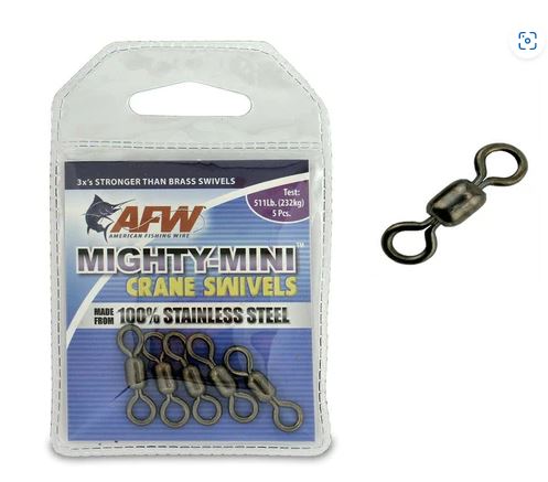 AFW - Stainless Steel Ball Bearing - Brass Dual Snap Swivels