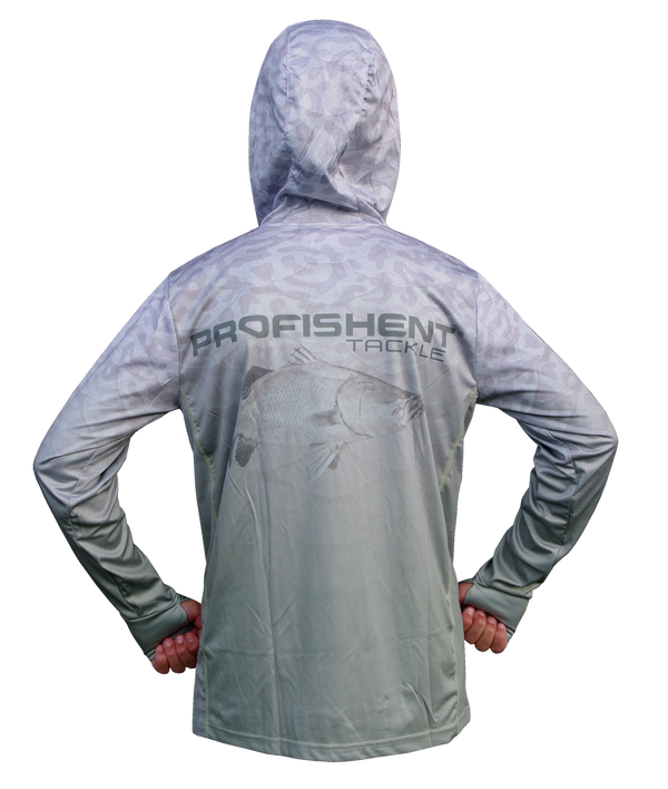 Profishent Hooded Olive Barra Fishing Shirt