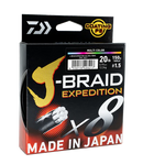 Daiwa J-Braid Expedition x8 Multi Colour Braid