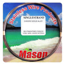 MASON SINGLE STRAND PRE STRAIGHTENED STAINLESS STEEL WIRE LEADER