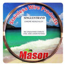 MASON SINGLE STRAND PRE STRAIGHTENED STAINLESS STEEL WIRE LEADER