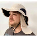 Radicool Broad Brim Hat With Flap - One Size Fits All